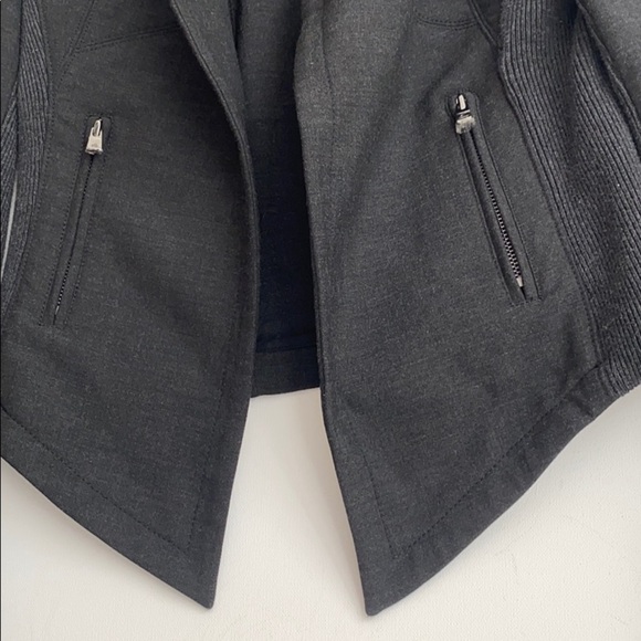 ECCOCI charcoal open front jacket, Size 8, NWOT - Picture 10 of 14